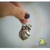 Кулон "Анатомическое сердце 3D". Большое